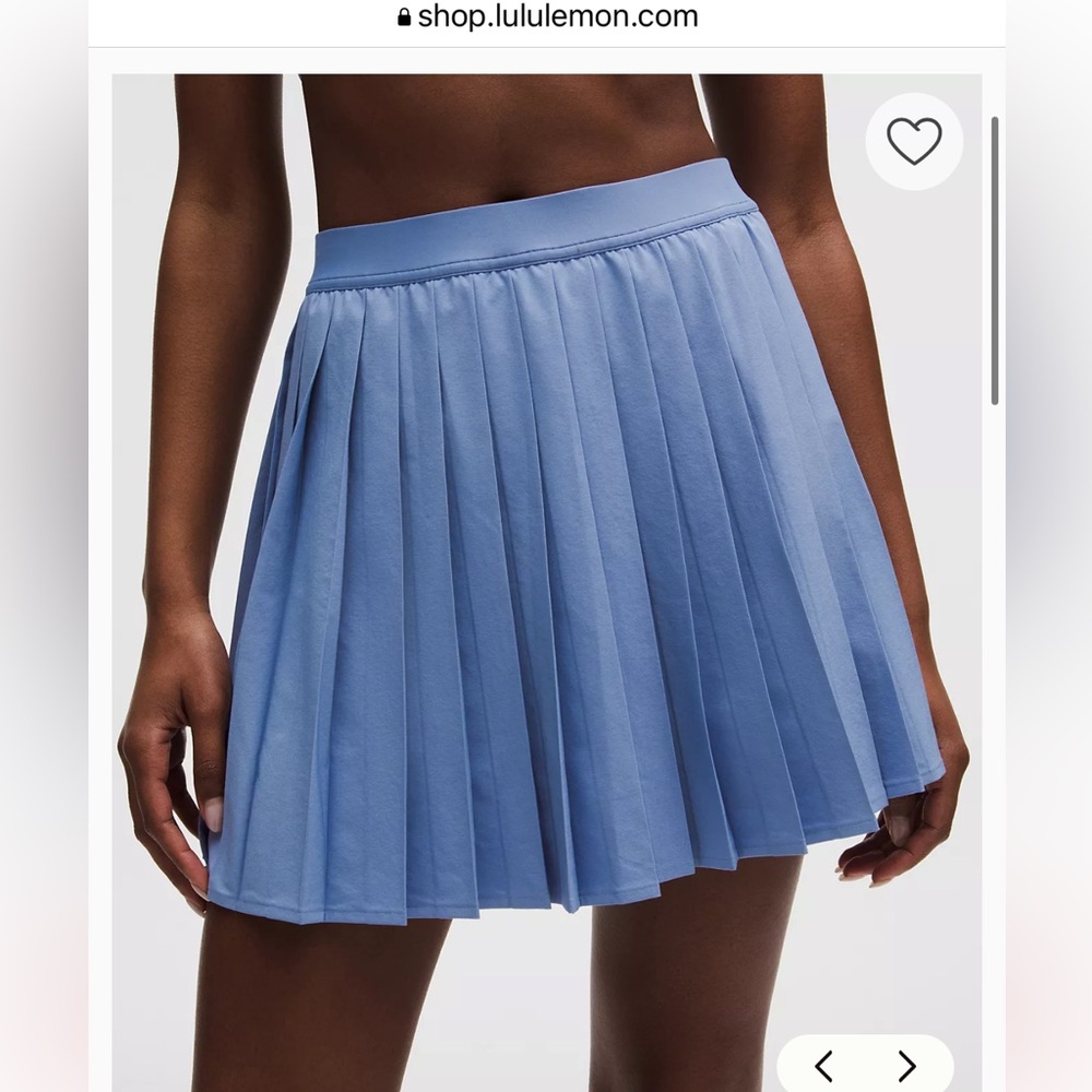 Lululemon High Rise Pleated Tennis Skirt- Long